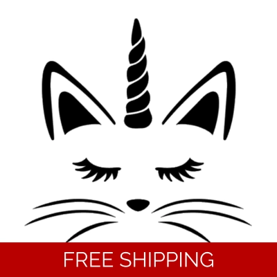 Cat Unicorn Die Cut Vinyl Decal sticker Cat Unicorn Die Cut Vinyl Decal sticker